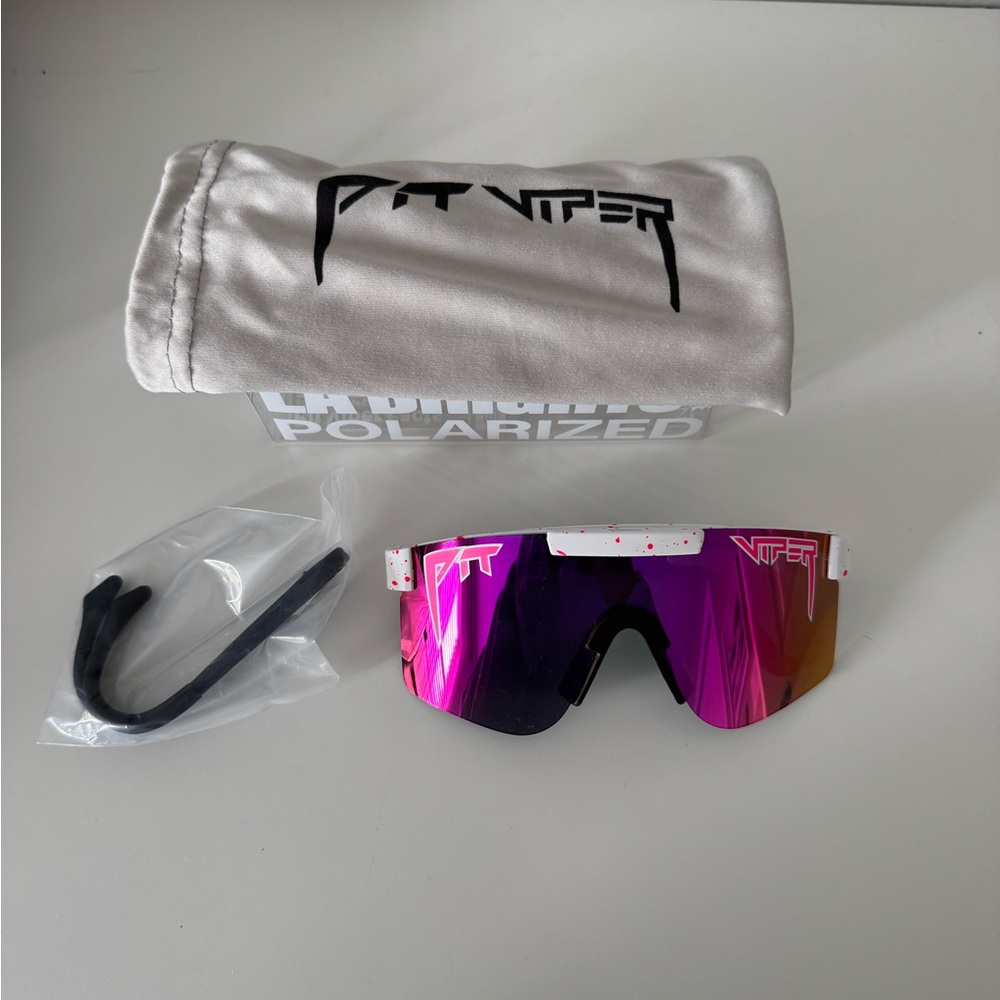 Pit Viper Pink and Gold Sunglasses